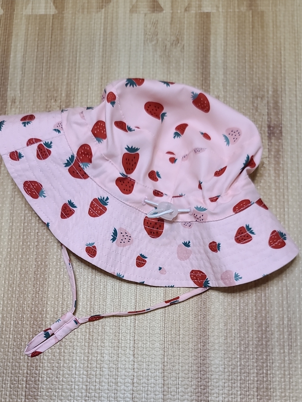 Strawberry Baby Grow With Me Bucket Hat 6-24M